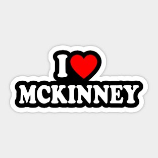 I Heart McKinney city Sticker